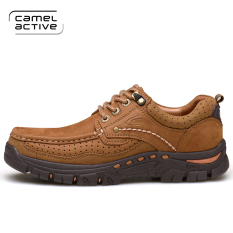 Camel Active Sepatu Luar Rumah Kulit Sepatu Kulit Pria Memakai