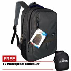 Carboni Tas Ransel Laptop 17 Inchi RA00043 Polyester Serat Kanvas Original - Grey