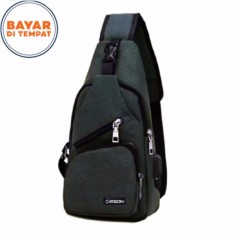 Carboni Waistbag 2 in 1 AA00023 Ransel Tali Satu Bisa Untuk Tali Dua Original - Grey