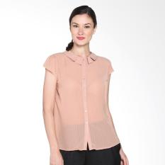 Cardinal Femme DAKX005.03B Kemeja Smart Casual Atasan Wanita - Coklat
