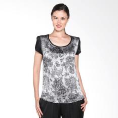 Cardinal Femme DAMX005.01E Blouse Smart Casual Greenish Atasan Wanita - Hitam