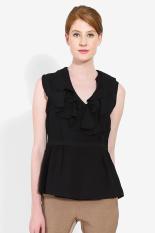 Cardinal Femme Women Clothing Tops Blouses & Shirts Wanita Busana Atasan Blus & Kemeja Black Hitam Diskon discount murah bazaar baju celana fashion brand branded