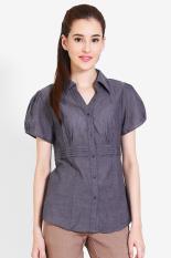 Cardinal Femme Women Clothing Tops Blouses & Shirts Wanita Busana Atasan Blus & Kemeja Grey Abu-abu Diskon discount murah bazaar baju celana fashion brand branded