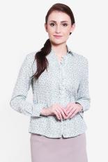 Cardinal Femme Women Clothing Tops Blouses & Shirts Wanita Busana Atasan Blus & Kemeja Green hijau Diskon discount murah bazaar baju celana fashion brand branded
