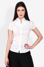 Cardinal Femme Women Clothing Tops Blouses & Shirts Wanita Busana Atasan Blus & Kemeja White putih Diskon discount murah bazaar baju celana fashion brand branded