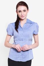 Cardinal Femme Women Clothing Tops Blouses & Shirts Wanita Busana Atasan Blus & Kemeja Blue Biru Diskon discount murah bazaar baju celana fashion brand branded