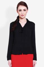 Cardinal Femme Women Clothing Tops Blouses & Shirts Wanita Busana Atasan Blus & Kemeja Black Hitam Diskon discount murah bazaar baju celana fashion brand branded