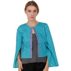 Cardigan Batik Wanita  Rianty Batik Cardigan Wanita Isyana - Blue