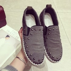 Carrefour Nyaman Musim Semi Dan Musim Gugur Baru Putaran Sepatu Wanita (Hijau Muda)