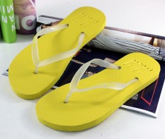 Kartun Lipat Flops Bercahaya Sandal Wanita Musim Panas Sweethearts Bercahaya Sandal HM Baru Sandal Sandal Pria Kuning-Internasional