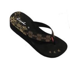 CARVIL -LADIES SANDAL SPONGE LAVENDER BLACK/BROWN