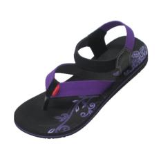 CARVIL -LADIES SANDAL SPONGE SILVIA BLACK/PURPLE