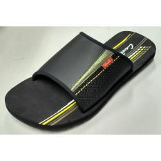 CARVIL -MAN SANDAL SPONGE KENDARI BLACK/OLIVE