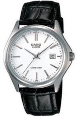 Casio Analog Jam Tangan Pria - Hitam - Strap Kulit - MTP-1183E-7A