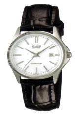 Casio Analog Jam Tangan Wanita - Hitam - Strap Kulit - LTP-1183E-7A