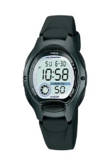 Casio Digital Jam Tangan Wanita - Hitam - Strap Karet - LW-200-1B