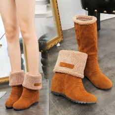Casual 2017 Musim Gugur And Musim Dingin Memakai Dua Boots Sepatu Boots Wanita Boots Salju Boots Versi Korea dari Kasar With Martin Boots