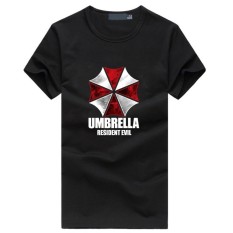 Kasual Resident Evil Umbrella Jaket Modis Nyaman Kaus Panggul Hop Kasual SHORT Kaus Hitam-Internasional