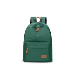 Casual Solid Women Backpack Tas Sekolah Kapasitas Besar untuk Remaja Girls Simple Travel Bags Lady Back Pack Backpack (Dark Hijau) -Intl
