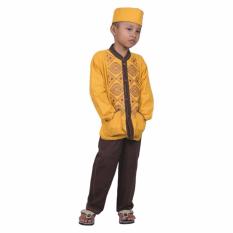 Catenzo Junior Baju muslim anak laki-laki CHE 015 Kuning