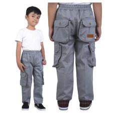 Catenzo Junior Cbe 099 Celana Panjang Casual Anak Laki-Laki-Twill-Gaya Dan Cool (Abu)