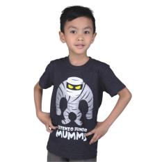 Catenzo Junior Cps 043 Kaos Oneck Casual Anak Laki-Laki-Cotton-Keren (Abu Tua)