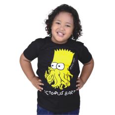Catenzo Junior Cps 044 Kaos Oneck Casual Anak Laki-Laki-Cotton-Keren (Hitam)