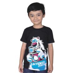 Catenzo Junior Cps 045 Kaos Oneck Casual Anak Laki-Laki-Cotton-Keren (Hitam)