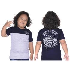 Catenzo Junior Cps 049 Kaos Oneck Casual Anak Laki-Laki-Cotton-Keren (Biru Navy)
