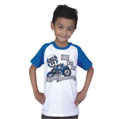 Catenzo Junior Cps 050 Kaos Oneck Casual Anak Laki-Laki-Cotton-Keren (Putih)