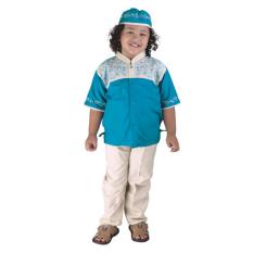 Catenzo Junior Csg 250 Baju Koko/Muslim Casual Anak Laki-Laki-Canvas-Keren (Toska)