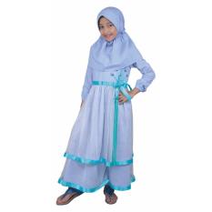 Catenzo Junior Dress Muslimah Anak CBVx002 Biru Muda