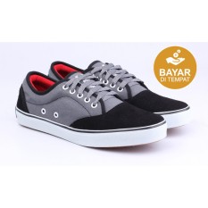 Catenzo Sepatu Kets - Casual Sneakers Mix - Hitam-Abu Abu