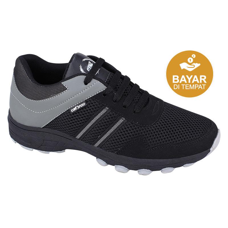 Catenzo Sepatu Lari Pria DY 046 - Black Grey