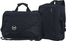 Catenzo Tas Kerja Bisa Ransel & Laptop Dual Mode - Hitam + Rain Cover Cl 003