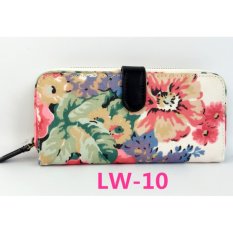 Cath King Fashion Wanita Ritsleting Panjang Dompet Kartu Paket-Besar Bunga-Intl
