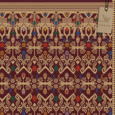 Cek Batik - Kain Bali Prada Etnik Cantik Warna Motif Gold / Emas ( MAROON, Hijau, Biru, Orange, Putih )