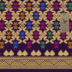 Cek Batik - Kain Bali Prada Etnik Cantik Warna Motif Gold / Emas ( UNGU, Biru, Hijau, Pink, Kuning )