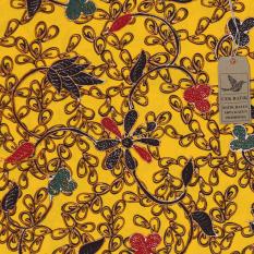 Cek Batik - Kain Batik Motif Madura Bunga Unik (Kuning)