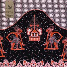 Cek Batik - Kwalitas Expor Motif Semi Tulis Kawung Raden Wayang (Orange)