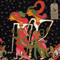 Cek Batik - Kwalitas Expor Motif Semi Tulis Pangeran dan Putri Wayang (Hitam Manis)