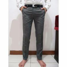 Celana bahan slimfit wool abu abu /celana formal pria / Celana kerja pria wol slimfit abu abuSIZE 29/38