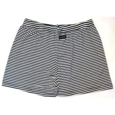Celana Boxer Hitam Garis Putih - Cb3bca