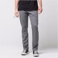 Celana Chino Pria Slimfit Skinny - Grey / Abu