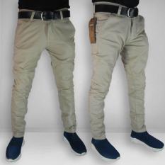 Celana Chino Pria - Skinny Fit Cotton Stretch Best Seller