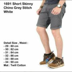 Celana Chinos chino cinos jUMBO BESAR Pendek Grey ABu ABu Distro TEBAL