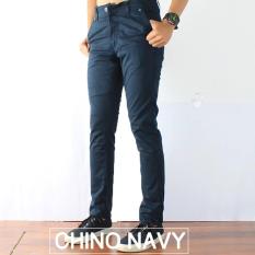 CELANA CHINOS SLIMFIT PRIA NAVY BLUE
