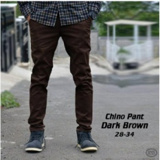 CELANA CINO PANTS PANJANG PRIA CHINO (COKLAT)