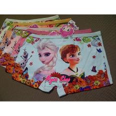 Celana Dalam Boxer Anak Perempuan Frozen Elsa & Anna - 3pcs