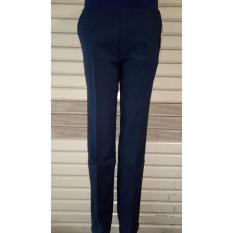 Celana Kerja Wanita Slim Fit Warna Biru Dongker